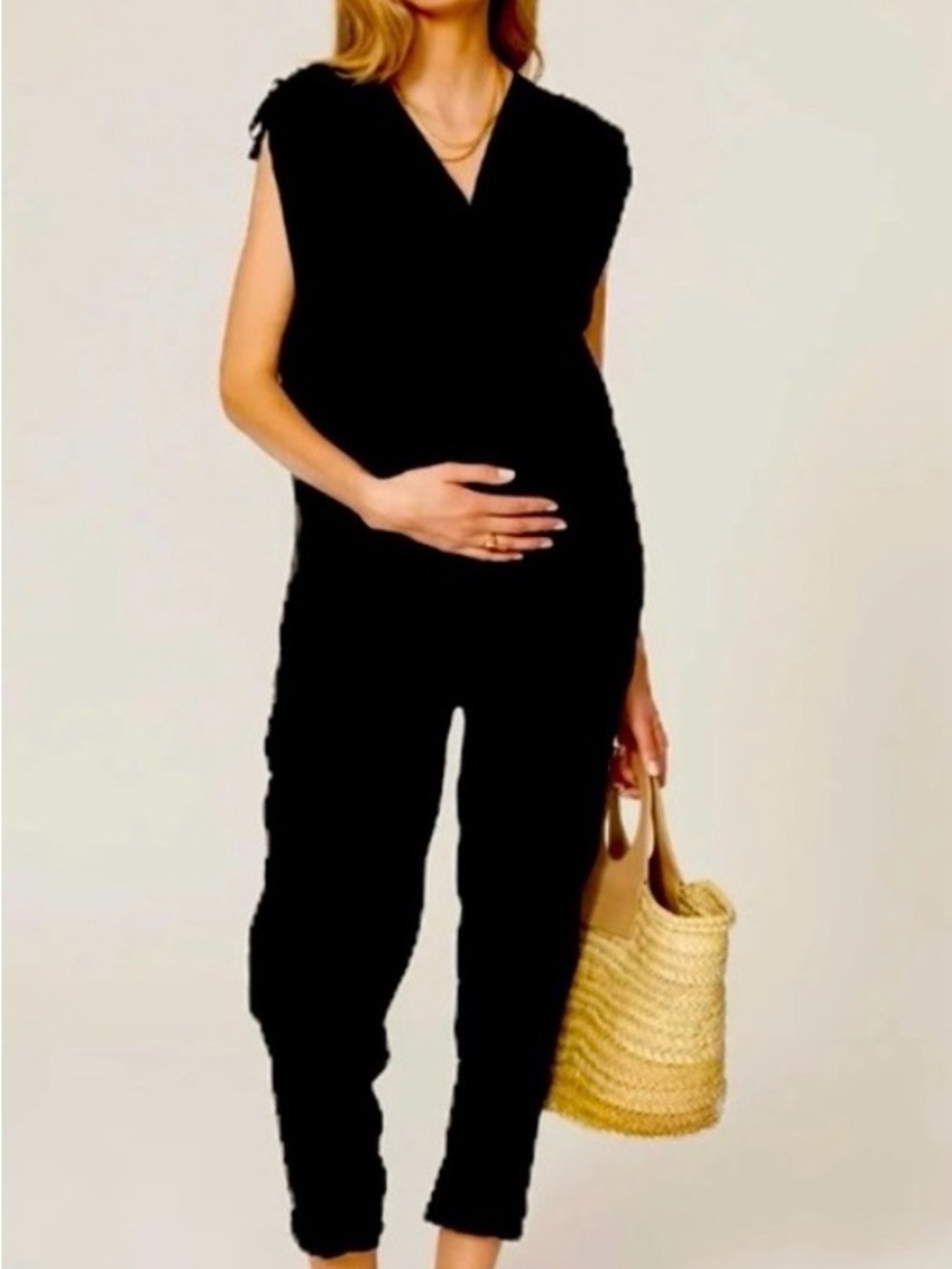 HATCH Twilight Maternity Jumpsuit in Black – Size 2 Medium